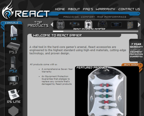 ReactGamer.com for Griffin International